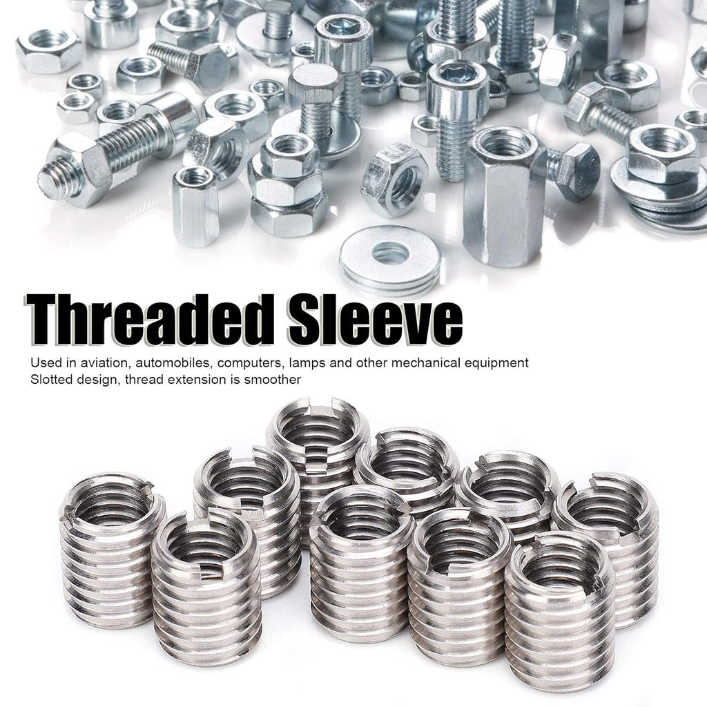 Wood Inserts Bolt 10Pcs Stainless Steel Hex Socket Furniture Screw Nut 20 x15mm K78545