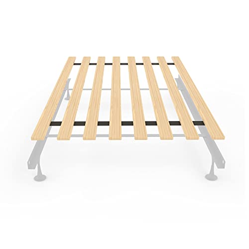1-Inch Extra Heavy Duty Horizontal Wooden Bunkie Board/Bed Slats, Enhance Mattress Support, Twin(39"), Beige