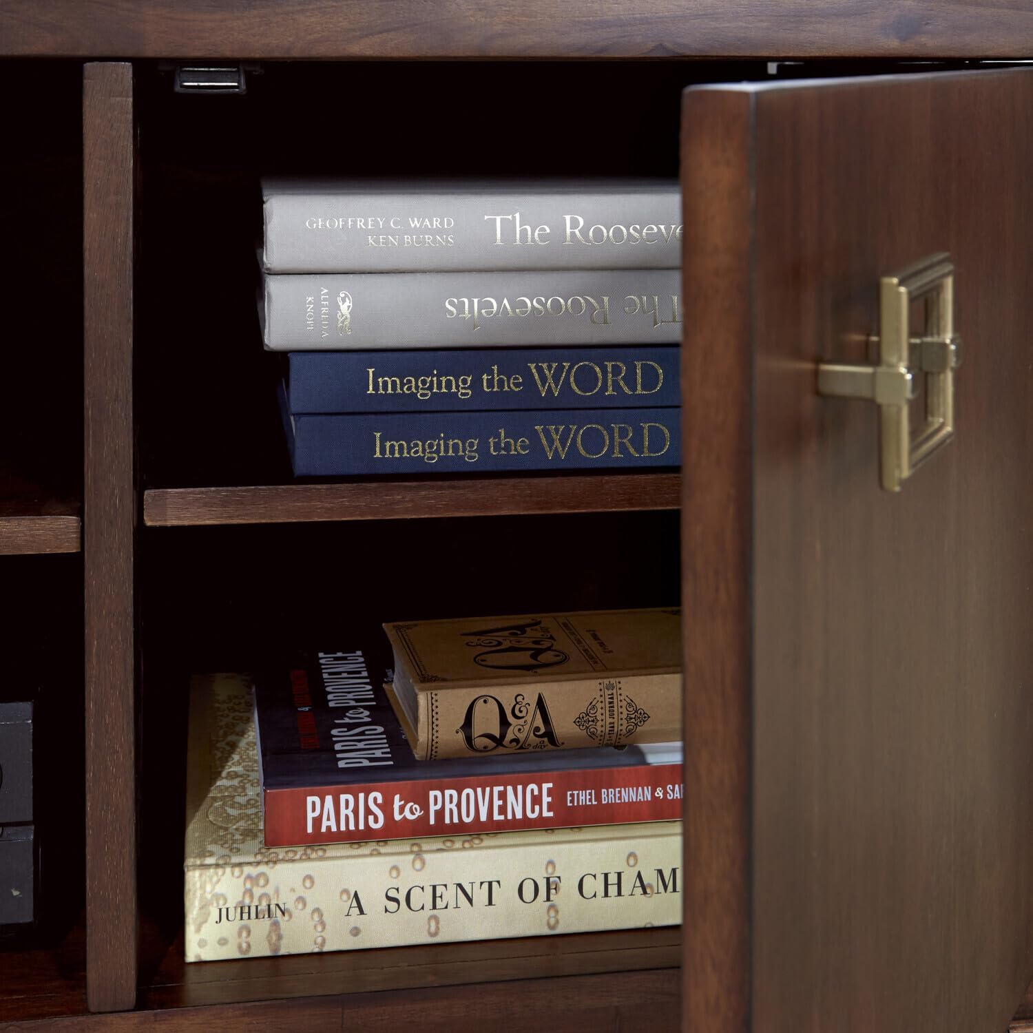 Rustic Retreat Brown Wood Entertainment Center A8391