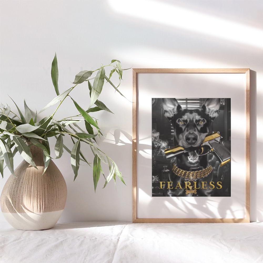 Masculine Bedroom Decor for Men - Black Office Decor - Motivational Quotes Wall Decor K33618