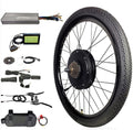 Electric Bikes Conversion Kit 26" 27.5" 29" Front Rear Wheel Electric Bicycle Motor Conversion Kit E-Bike Cycling Hub,48V 1500W Electric Bike Conversion Kit with LCD Display (Color : Front 27.5)