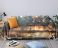 Sofa Covers Forest Sofa Slipcovers Soft Tassel Sofa Towel Blanket Home Decor Sectional Couch Covers Furniture Protector for Pets Kids