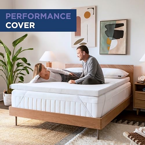 Tempur-Pedic TEMPUR-Adapt + Cooling 3-Inch King Mattress Topper, Medium, White Q602
