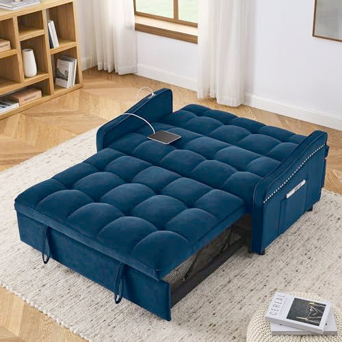 Convertible Sofa Bed 3 in 1 Lounge Chair Sleeper with Adjustable Backrest C337