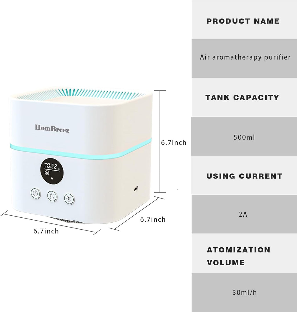 Small Room Air Purifier and Humidifier Combo for Home, White (WG-03) W836787