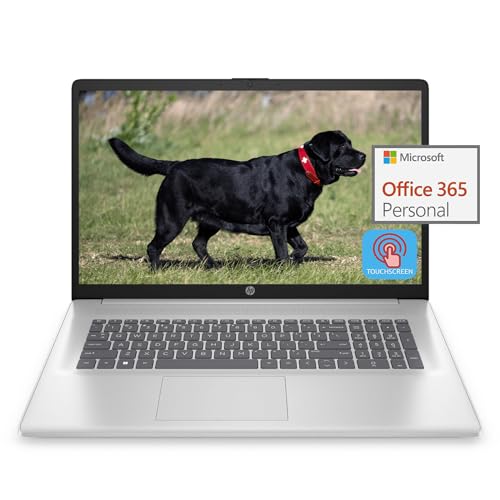 HP 17.3" Touchscreen Laptop Latest for Student and Business - Intel Pentium N5030(4-core) Processor, 16GB RAM, 1TB SSD, 10h Long Battery Life, Wi-Fi, HD Webcam, Numeric Keypad, Windows 11 Home in S