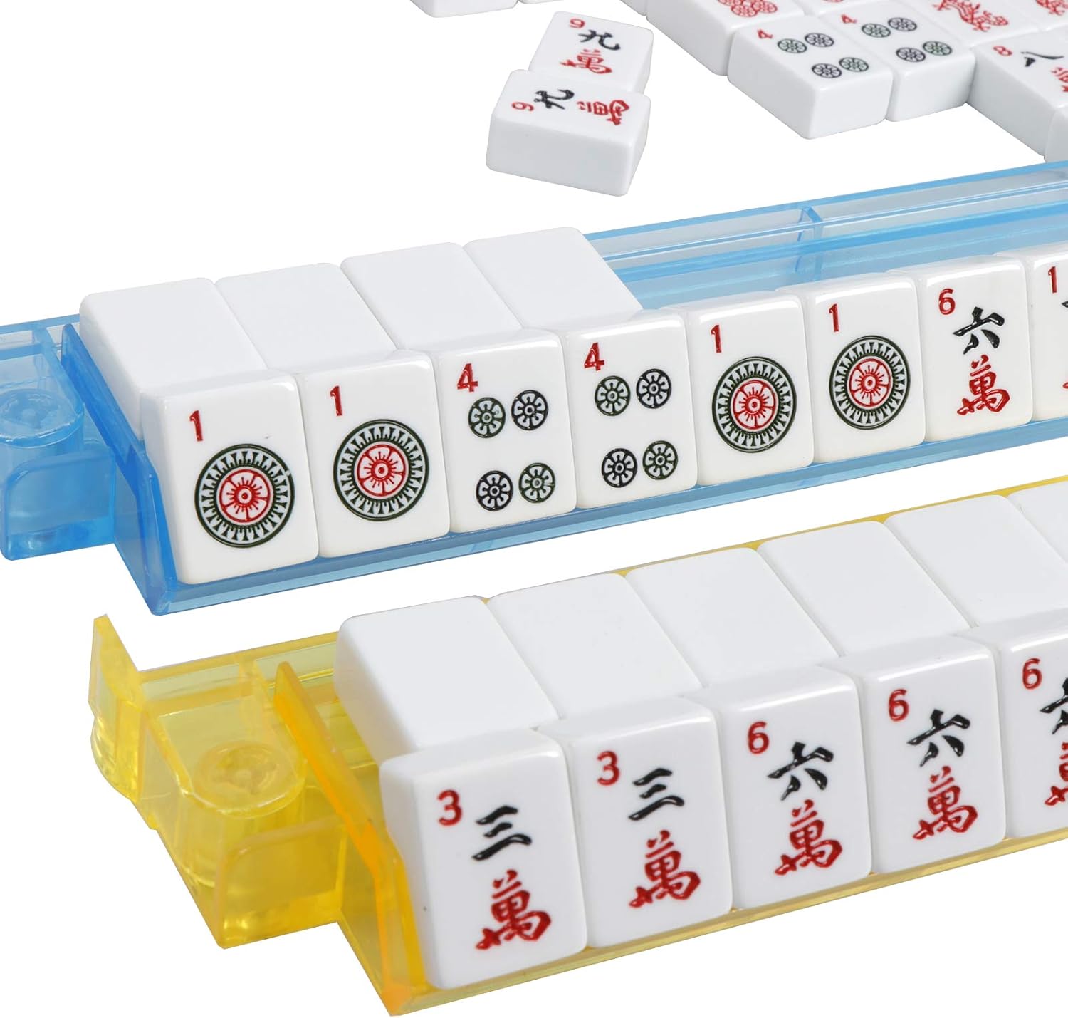American Mahjong 166 Tiles Mah Jongg Set with Soft Burgundy Bag H84610