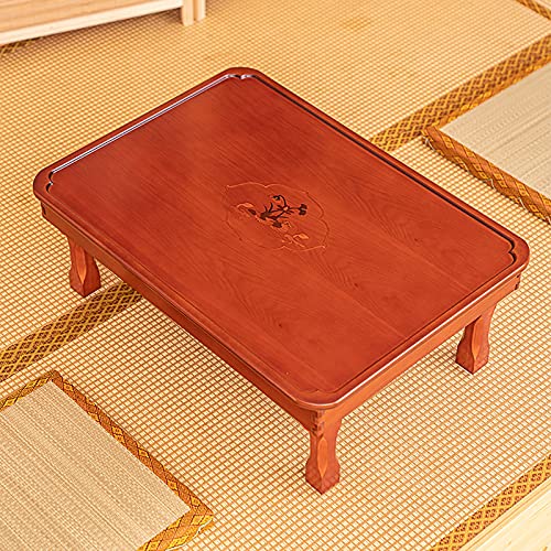 Folding Table Korean Tatami Dining Table Hand-Painted Wooden Low Table Z7865