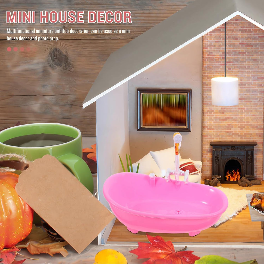 ifundom Mini Bathtub Doll House Bathroom Decor M639760
