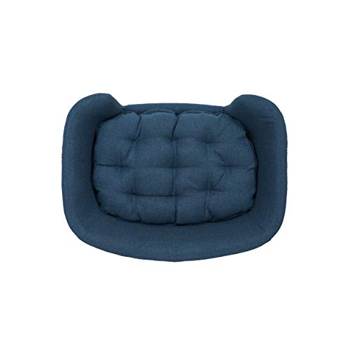 GDFStudio Mid Century Small Plush Pet Bed, Dark Gray U952071