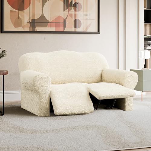 PAULATO BY GA.I.CO. Recliner Sofa Cover - Stretch Polyester Slipcover - Blue Z947