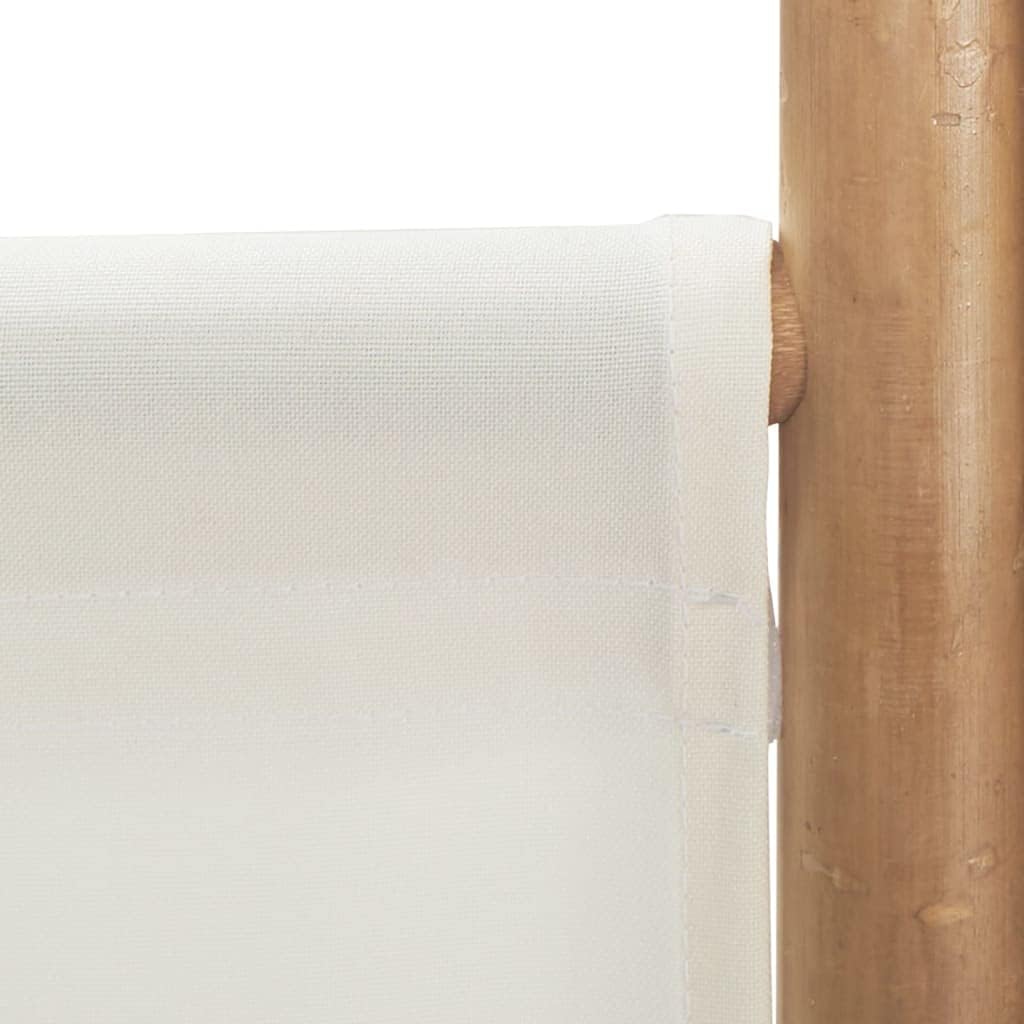 Bamboo 5-Panel Folding Room Divider Privacy Screen W102462