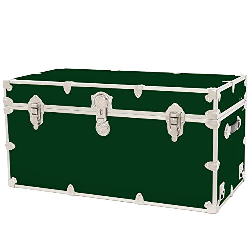 Rhino Trunk & Case XXL Leather Embossed Vinyl Trunk with Removable Wheels, Black K81275