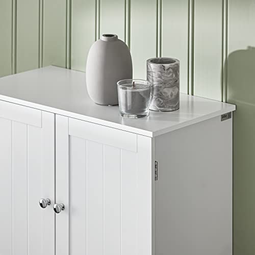 Haotian Mirror Cabinet, Bathroom Wall Cabinet with 2 Doors, White BZR55-W Q701