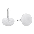 uxcell Furniture Feet Nail Plastic Glide Nails Chair Table Leg Protector Pads 12mm Dia White 60pcs