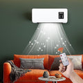 Ductless Air Conditioner, Wall Mounted Air Conditioner with Remote Control & Timer, Portable Air Conditioners, Mini Split AC/Heating System, Air Cooling Heating Fan for Bedroom Living Room (A)