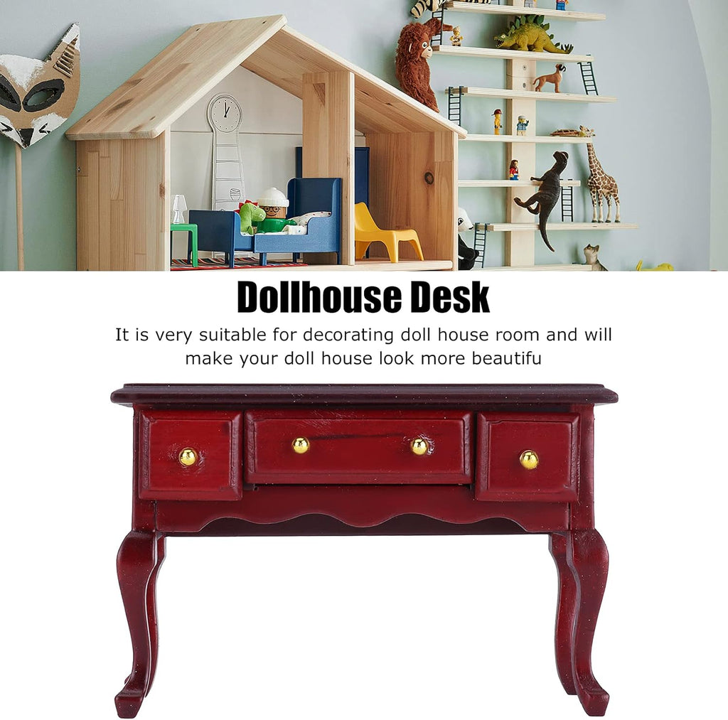 Mini Wooden Dollhouse Table DIY Furnishings Accessories F575935