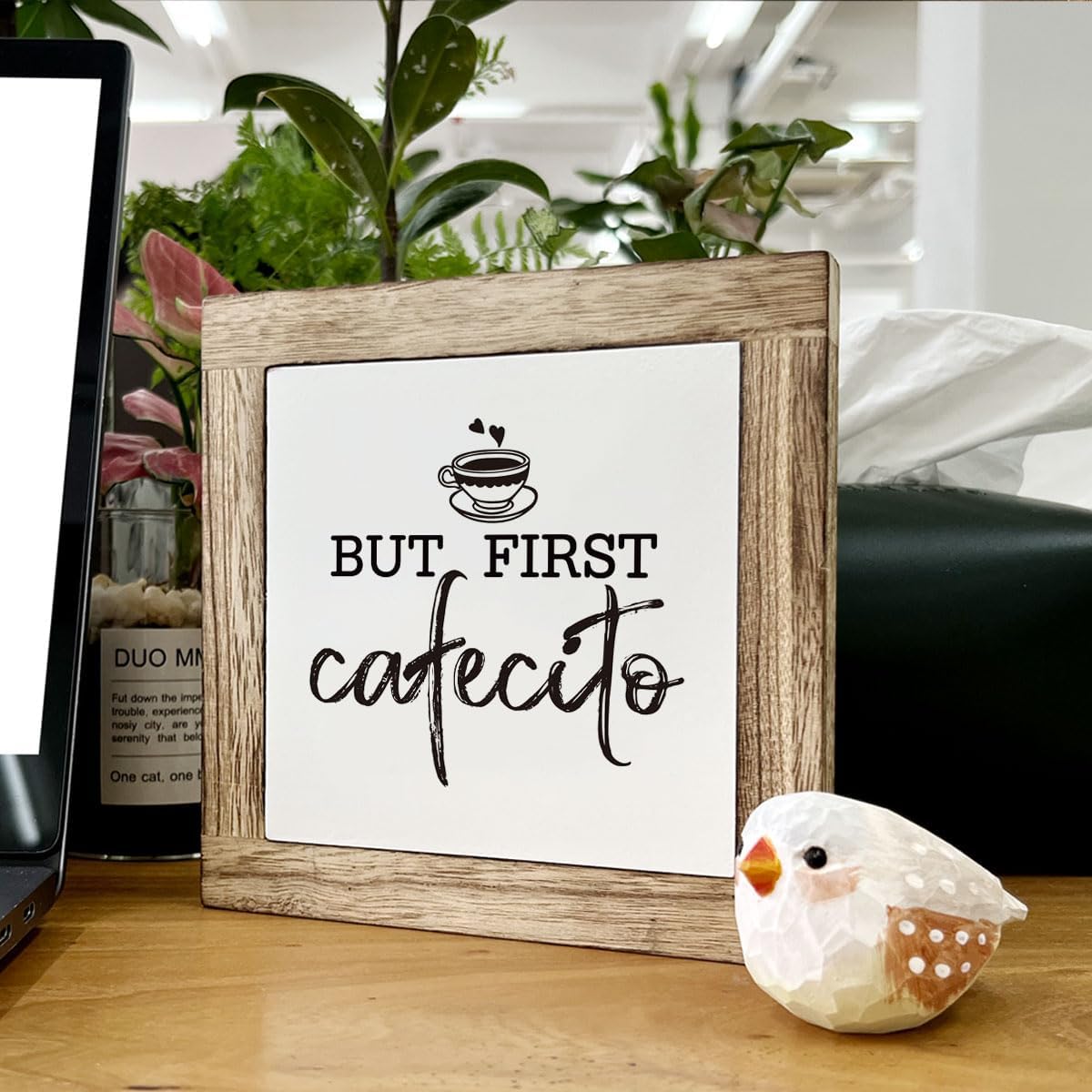 But First Cafecito Coffee Wood Sign for Home Decor P231