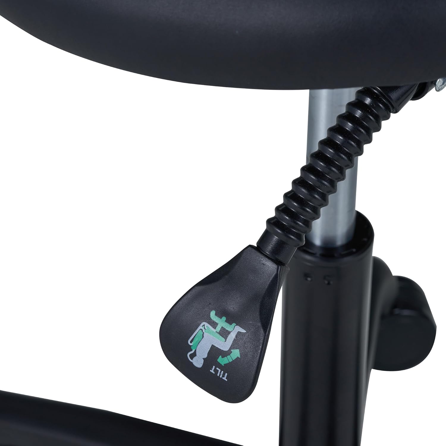 Master Massage Berkeley Ergonomic Saddle Stool, Black Aluminum Base M287