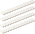 Housoutil Drawer Slides, 4Pcs Screw-On Plastic Drawer Rails Guide Rails Dresser Rail Side Mount Drawer Slide Rail Drawer Track Hardware Replacement Part