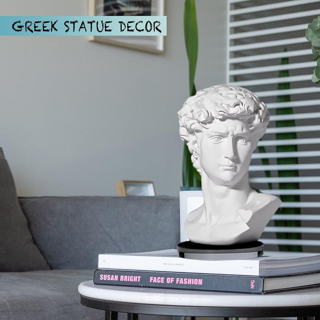 David Head Bust Statue Sculpture Michelangelo Replica E564661