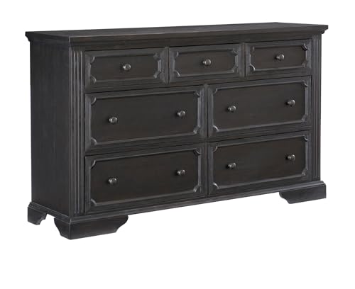 Black Dressing Table with 7 Drawers O26461