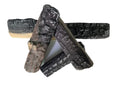 Gas Logs 4pcs Gas Fireplace logs,Simulated Fake firewood,Ceramic,Ventless,Decoration,use Outdoor Fireplaces and Fire Pits (4pcs)