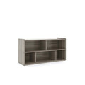 Toddler 5-Compartment Storage Cubby Shelf - Wooden Book and Toy Organizer for Kids Classroom, Nursery, Daycare, Playroom, 46" W x 23.5" H (Maple, Assembled)