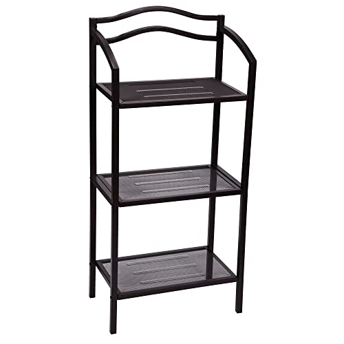 Household Essentials 3-Tier Metal Bathroom Storage Shelf, White