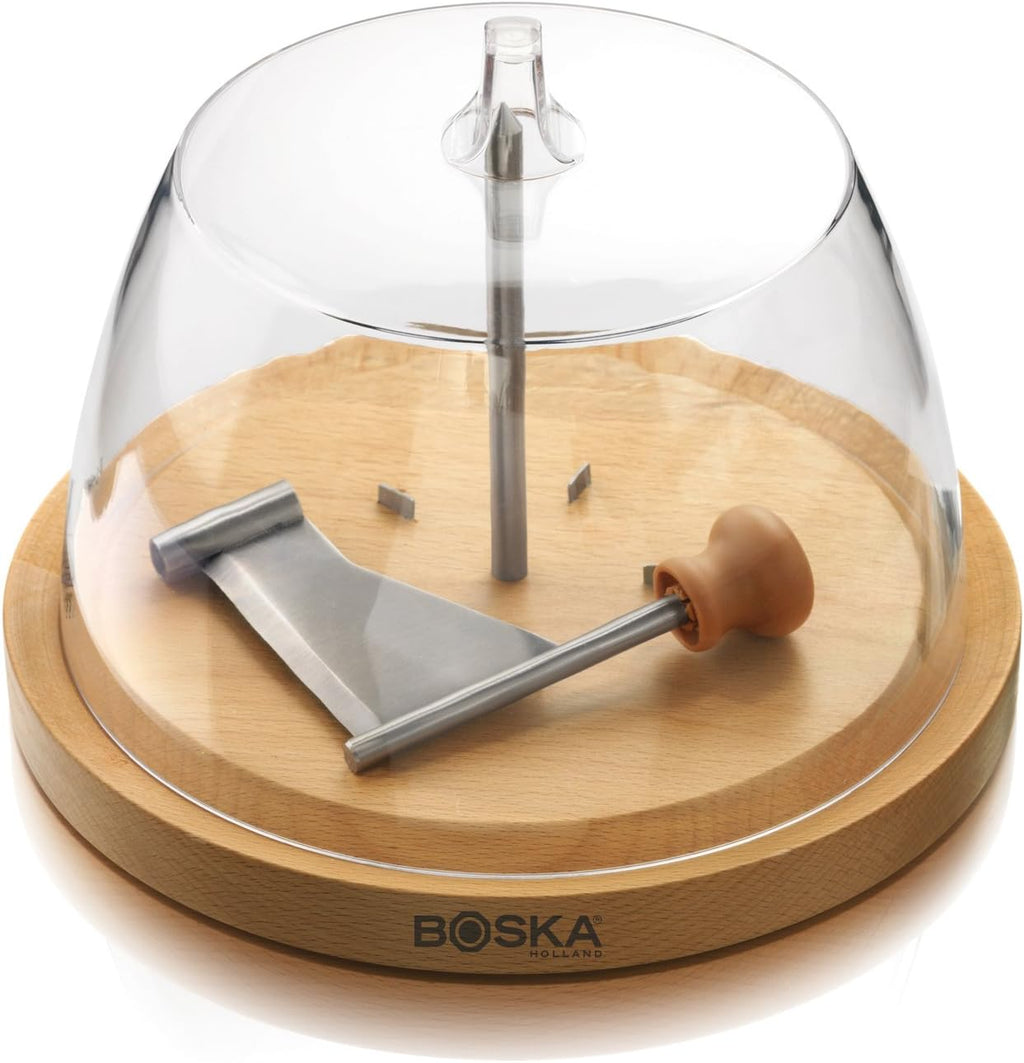 BOSKA Cheese Curler Amigo Stainless Steel - Best for Cheese Wheel or Chocolate - Multifunctional Rust-Proof Shredder - Manual Handheld Flaker - 10 Year Warranty