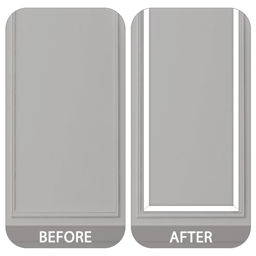 Flexible Mirror Edging Wall Trim for Home Decoration, Matte Gold, 16.4ft W7082