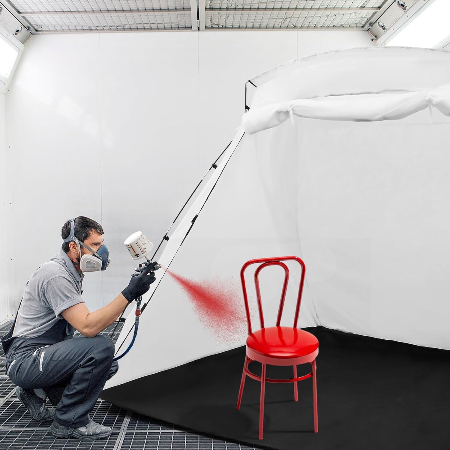 Windyun 8.5 x 6 x 5.5 ft Portable Paint Booth Spray Tent X367