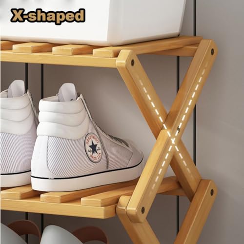 Walnut Color 2-Layer Shoe Rack Organizer P728762