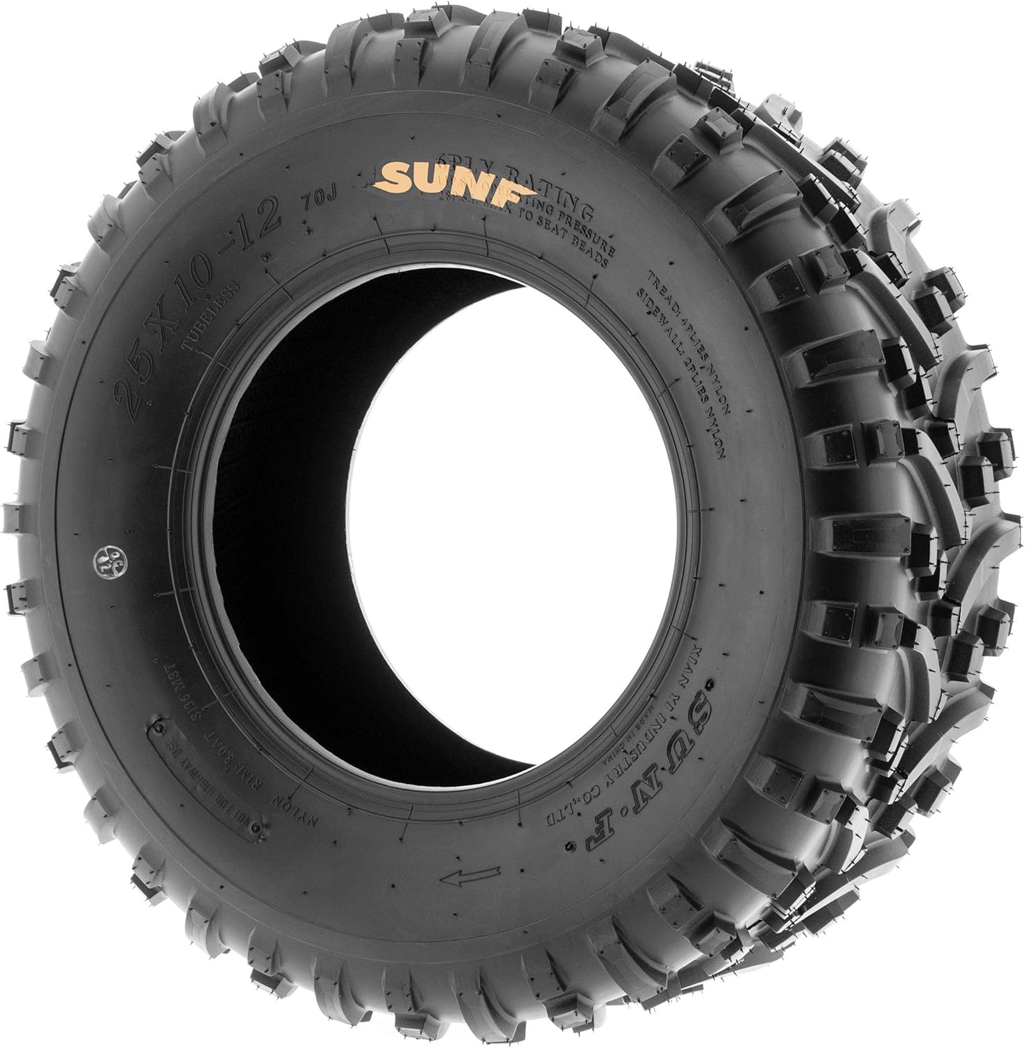 SunF 22x11-8 ATV UTV Tire Knobby Tubeless A032 - Pair of 2 U3165