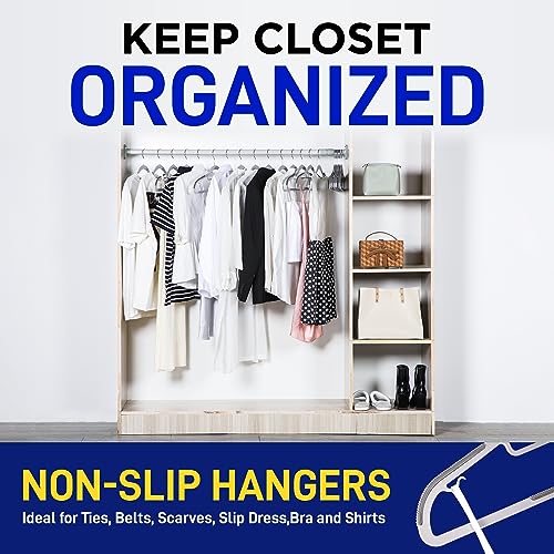80-Piece Clothes Hanger Set with 360° Swivel Hook, Black H30763