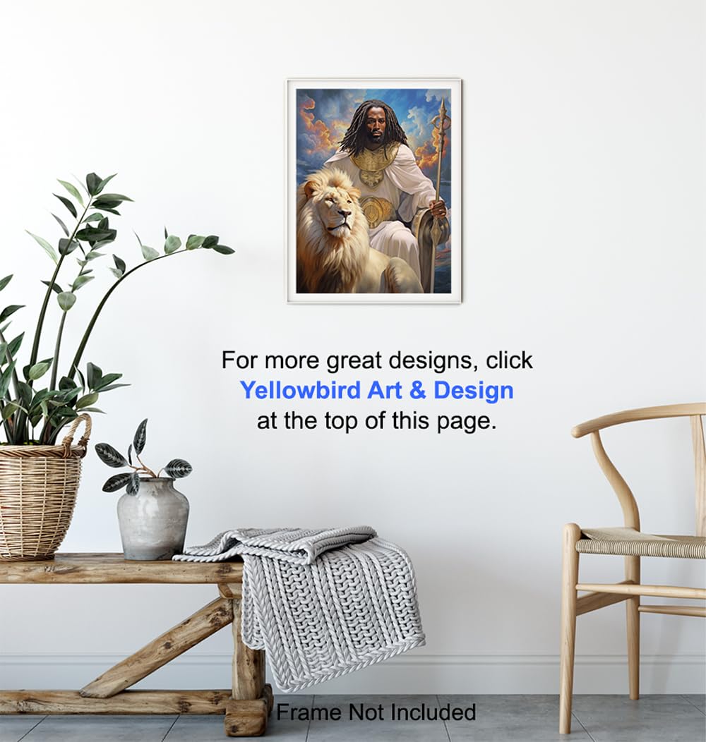 African American Wall Decor for Black Men - Inspirational Christian Home Art O51825