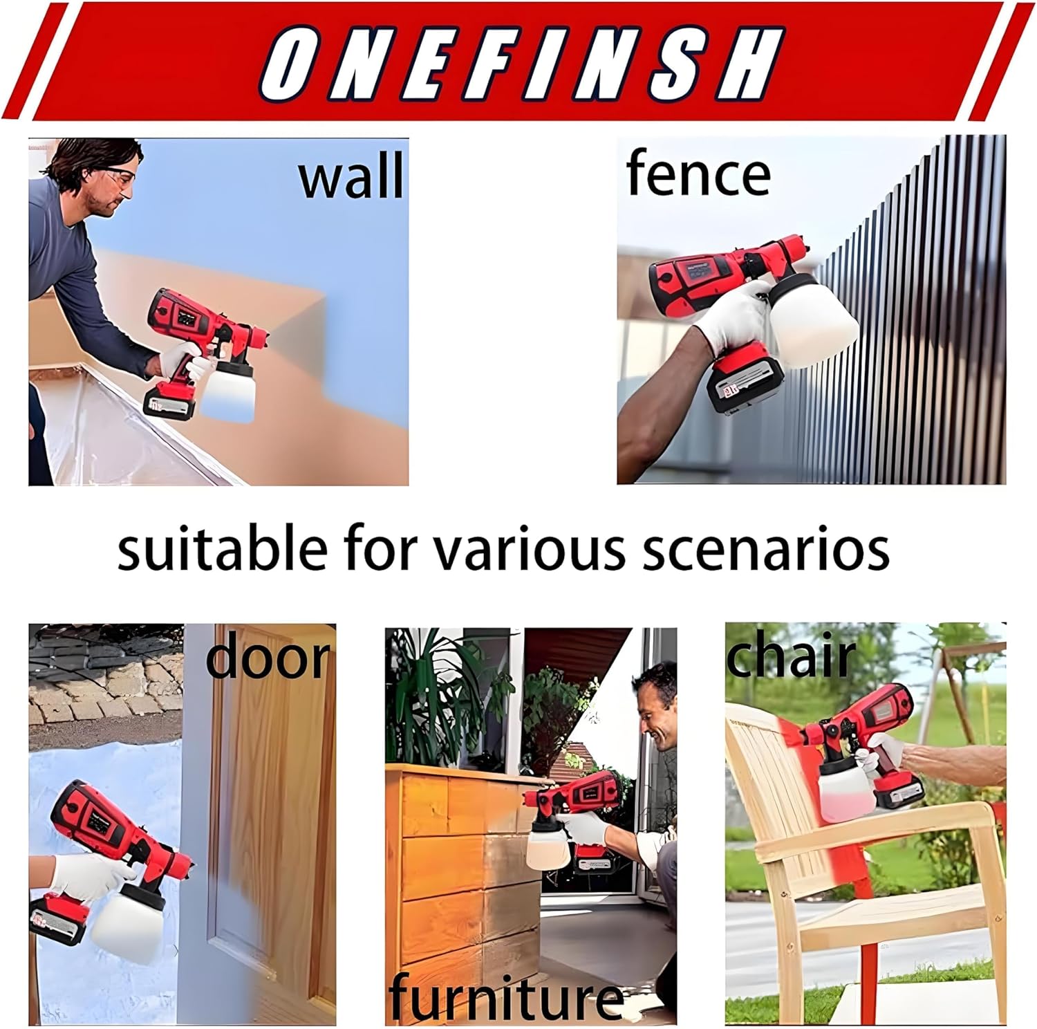 Cordless Paint Sprayer for Milwaukee M18 18V Battery Q438613