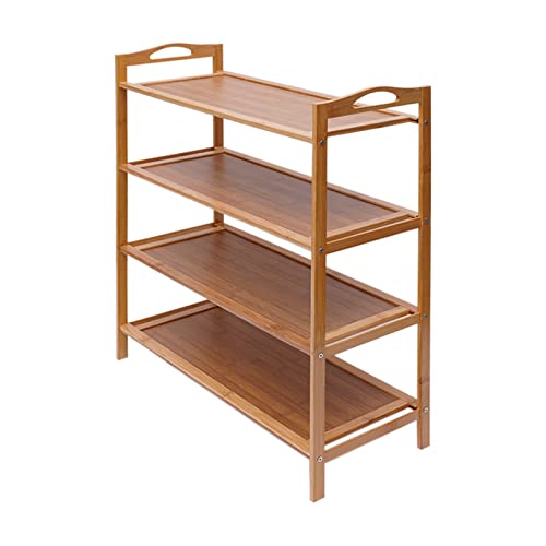 DNYSYSJ Bamboo Shoe Rack Organizer 5-Tier Freestanding Storage Shelf (Brown) O985060