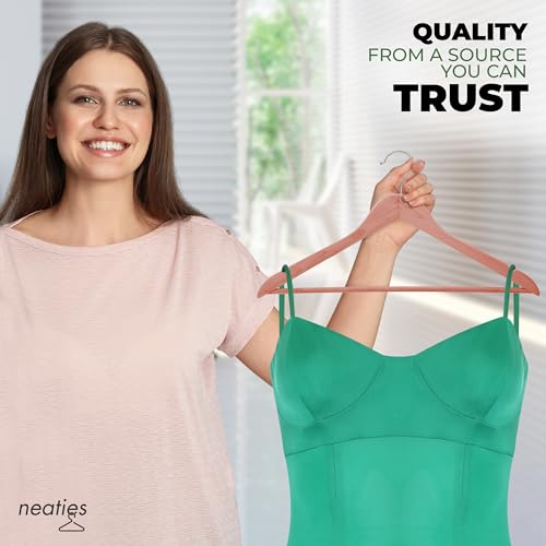Neaties Premium Red Cedar Hangers for Closet with Bar, 6 Pack K1437