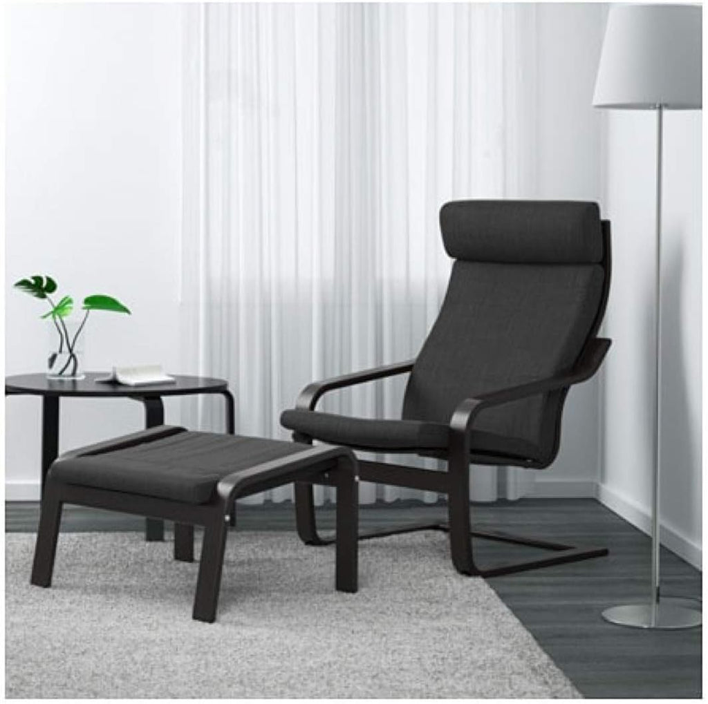 IKEA Poang Ottoman Black-Brown V8954