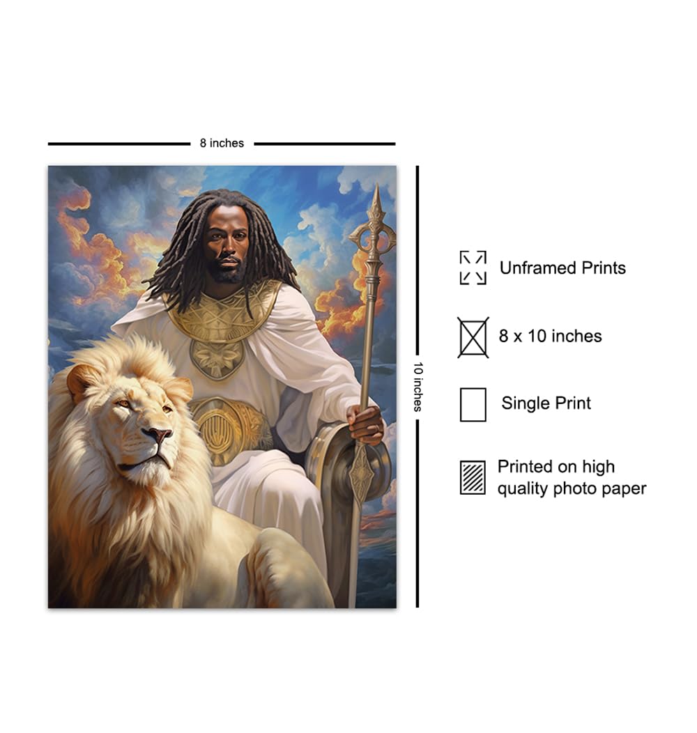 African American Wall Decor for Black Men - Inspirational Christian Home Art O51825