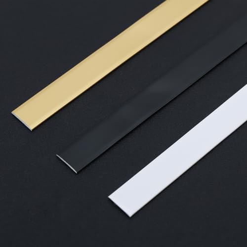 Flexible Mirror Edging Wall Trim for Home Decoration, Matte Gold, 16.4ft W7082