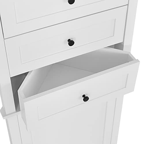 Anwick Tall Corner Cabinet with Doors and Adjustable Shelves, Green Z752