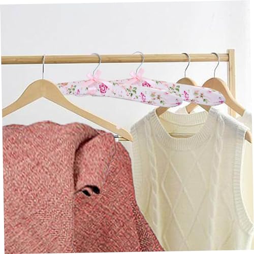 Padded Hangers with Floral Design, 10 Pack for Wedding Dresses and Clothes M5955