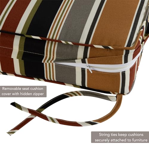 Greendale Home Fashions 2-Piece Outdoor Deep Seat Cushion Set, Aztec E2471