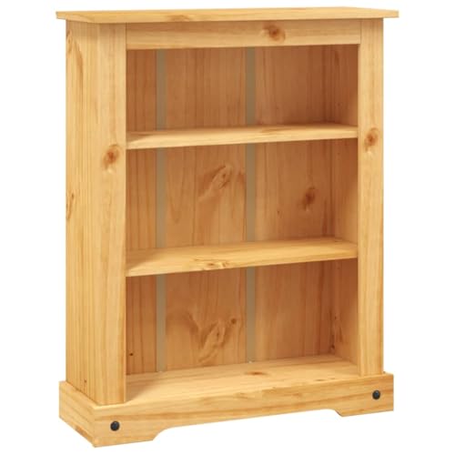Narrow Bookshelf Book Shelf Dresser Shelves for Bedroom - 5-Tier Bookcase Mexican Pine Corona Range 31.9"x15.7"x66.9" for Study Living Room Bathroom Office