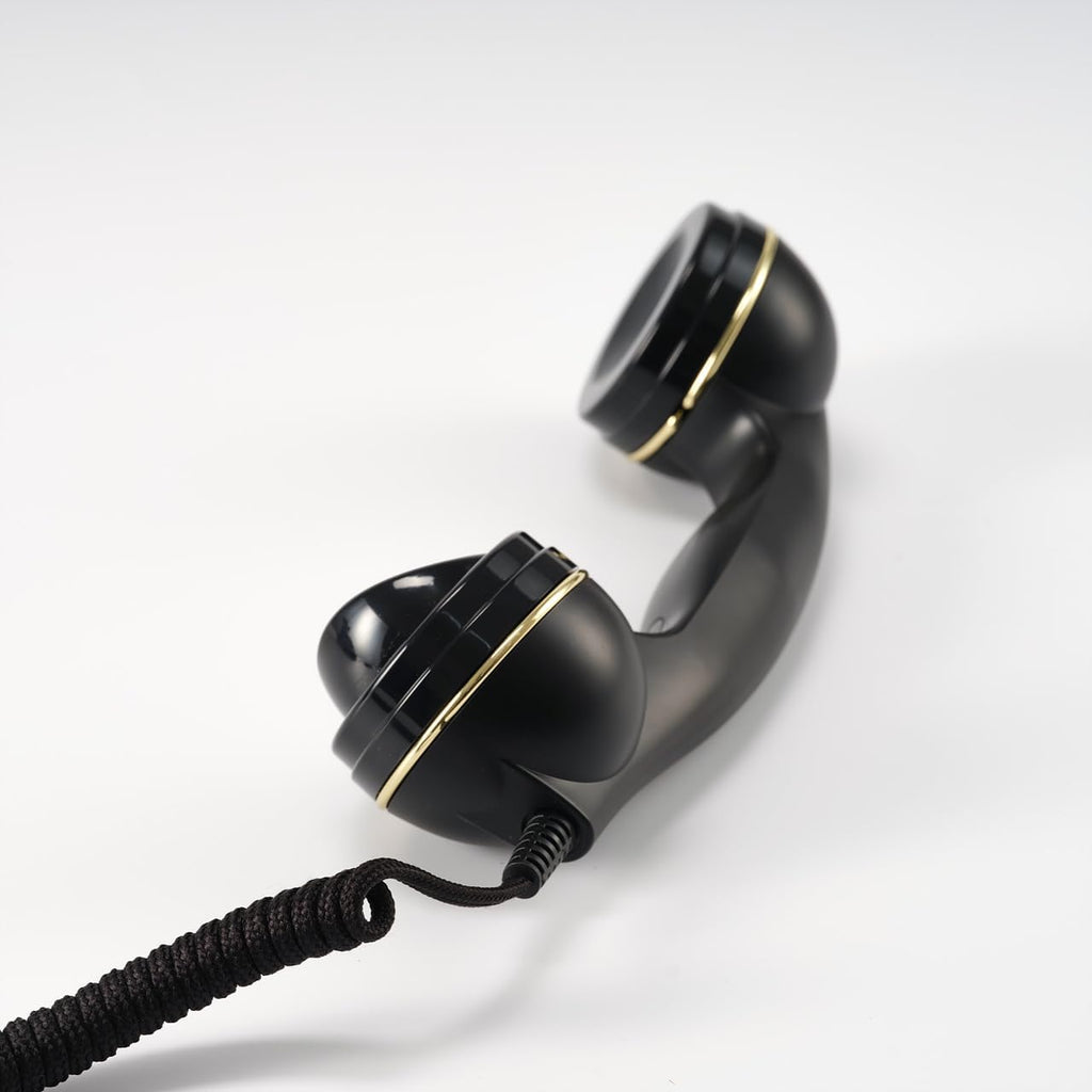 Sung CHY Retro Landline Telephone with Ringer Control, Redial, Black T836