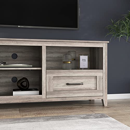 70" Farmhouse TV Stand with 2 Drawers and 4 Storage Compartments W600311