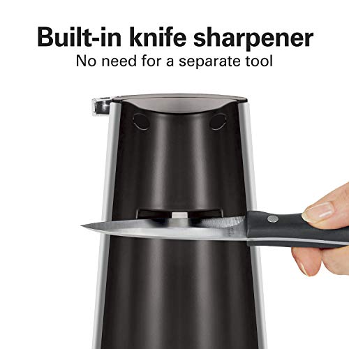 Hamilton Beach Electric Automatic Can Opener with Knife Sharpener, Stainless Steel P36042