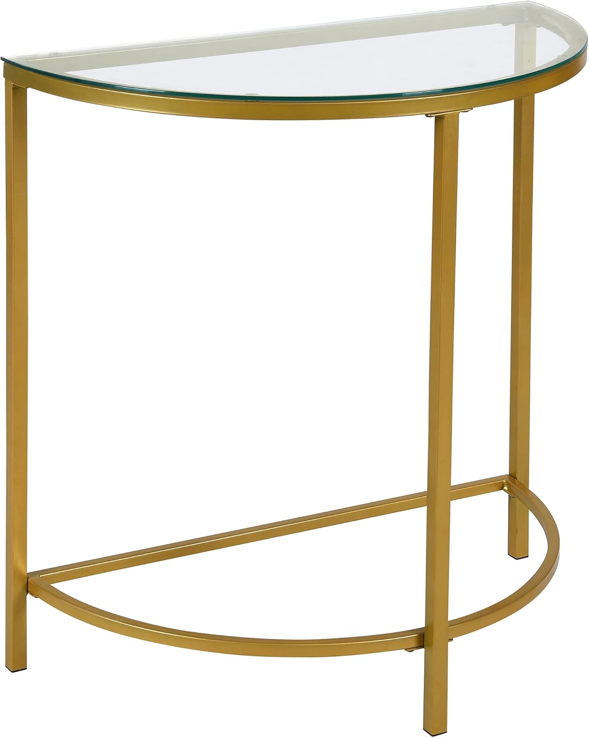 Carolina Chair & Table Winoda Half Round Console Table, Gold